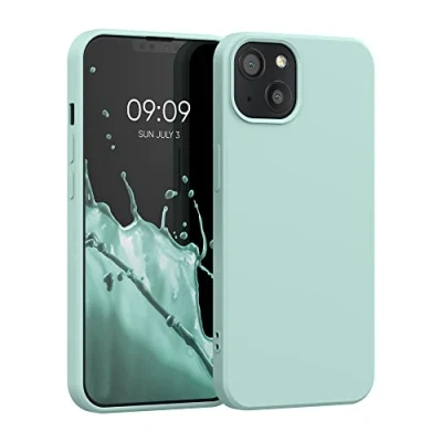 Afbeelding van kwmobile telefoonhoesje compatibel met Apple iPhone 13 Hoesje voor smartphone Back cover in cool mint