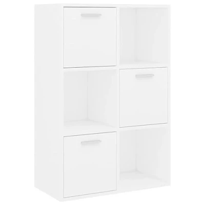 Image de vidaXL Armoire de rangement Blanc 60x29,5x90 cm Bois d&#039;ingénierie801134