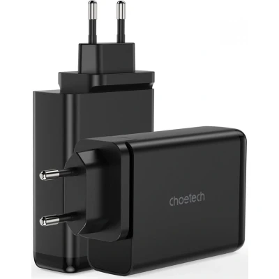 Afbeelding van Choetech 140W USB en C Snellader GaN Adapter Zwart