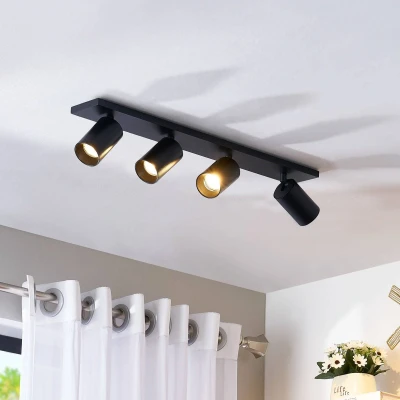 Afbeelding van Arcchio buitenspot 4lichts aluminium, keramiek H: 11.2 cm GU10 zwart
