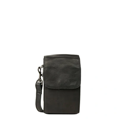 Afbeelding van Bear Design Robbie Shoulderbag black Leren tas