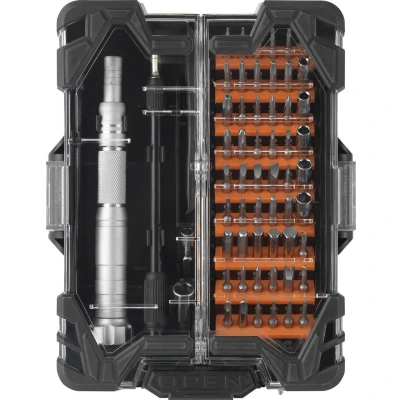 Afbeelding van TOOLCRAFT Bitschroevendraaier Werkplaats, Elektronica en fijnmechanica 62 delig