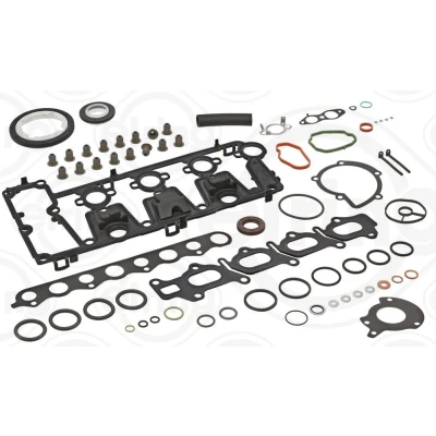 Afbeelding van ELRING 587.250 Complete pakkingsset, motor Met klepseals, asdichtring krukas, Zonder cilinderkoppakking