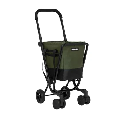 Afbeelding van Play market Easy Go Opvouwbare boodschappenmand met afneembare tas (Cherry)