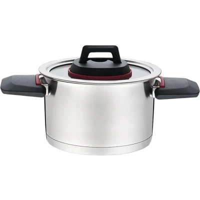 Afbeelding van Maestro MR 3530 16 Pot met inklapbare handgrepen 1 6 l, Pan + steelpan, Zilver