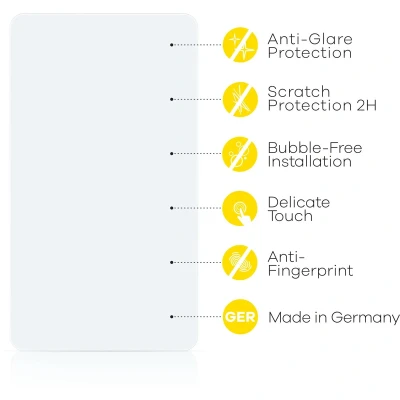 Afbeelding van upscreen Screenprotector voor Volkswagen Discover Media 2017 Folie Beschermfolie anti glare matte