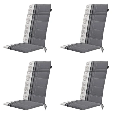 Afbeelding van madison Kussen hoog 50x120 universeel garden grey 4 stuks