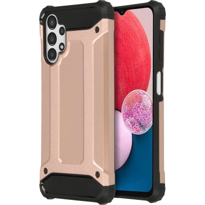 Afbeelding van iMoshion Hoesje Geschikt voor Samsung Galaxy A13 (4G) Rugged Xtreme Backcover Rosé Goud
