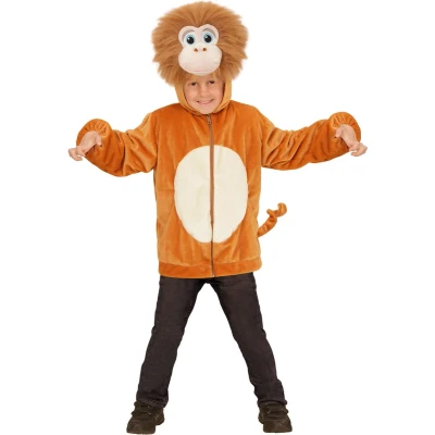 Afbeelding van Vest met capuchon aap voor kinderen Verkleedkleding 86/92