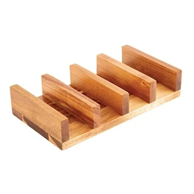 Afbeelding van Olympia taco houder acaciahout 15x12x4cm