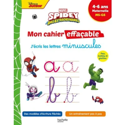 Image de Disney Spidey et ses amis extraordinaires   Mon cahier effaçable J&#039;écris les minuscules