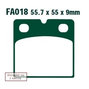Afbeelding van EBC Brakes FA018 Remblokkenset
