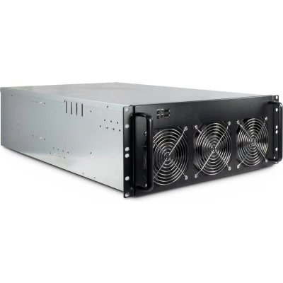 Afbeelding van Inter Tech 88887236 computerbehuizing Rack Zwart, Grijs