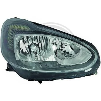 Afbeelding van DIEDERICHS 1800082 Koplampen rechts H7/H1 Met daglicht (LED) voor rechtsrijdend verkeer regelmotor LWR OPEL: Adam