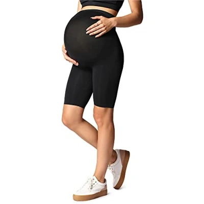 Afbeelding van BE Mammy Dames Korte Legging Zwangerschapsleggings GI 1124 Zwart L XL