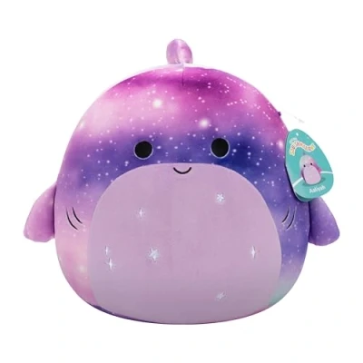 Afbeelding van Squishmallows SQCR06574 officieel pluche dier Jazwares Aaliyah de haai, 30 cm, superzacht knuffeldier