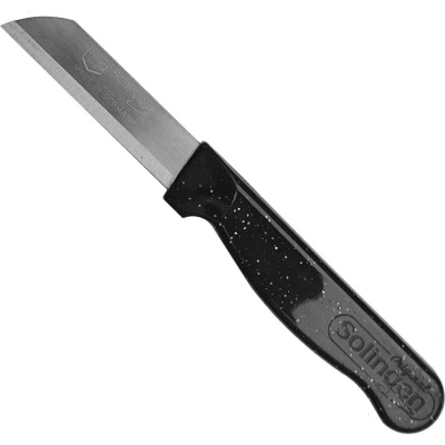 Afbeelding van Solingen Schilmesje Robuust Handvat RVS Glad 16 cm met &quot;Blade Cover&quot; Zwart Glitter