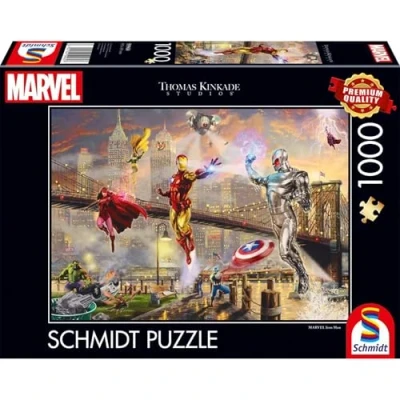 Afbeelding van Schmidt Spiele puzzel Marvel Iron Man, Thomas Kinkade, voor volwassenen, 1000 stukjes, 59960