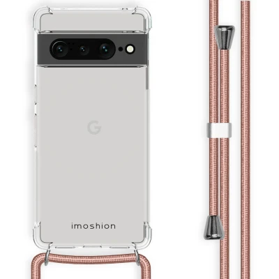 Afbeelding van iMoshion Hoesje met koord Geschikt voor Google Pixel 7 Pro Backcover Rosé Goud