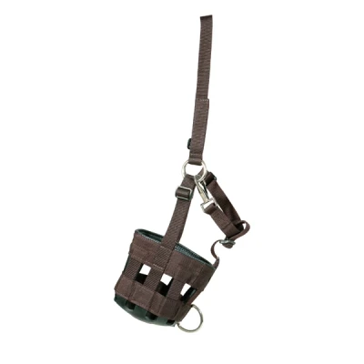 Image de Agradi Muselière Anti Coliques Nylon Noir Poney