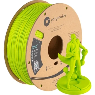 Afbeelding van Polymaker PolyLite LW PLA 1,75 mm 800 g groen