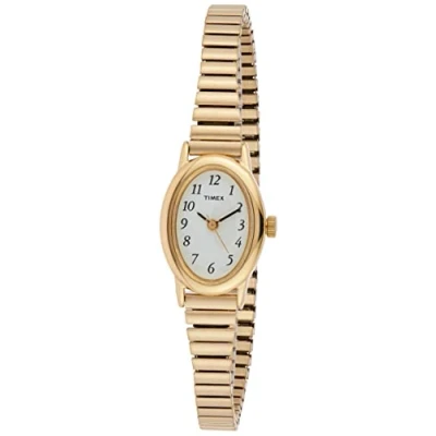 Afbeelding van Timex Cavatina uitbreidingsbandhorloge, Goud/Wit, klassiek, Klassiek