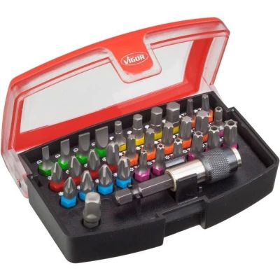 Afbeelding van VIGOR V5019 Set, schroevendraaierbits 32