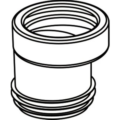 Afbeelding van Wisa NKS Closetafvoermanchet L12cm Kunststof Wit