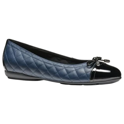 Afbeelding van Geox Annytah Ballerina&#039;s, Dames, Maat: 39, Navy black Kunststof