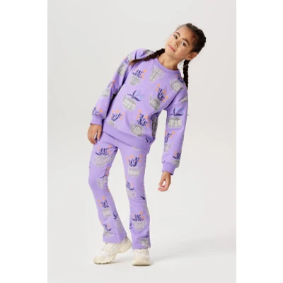 Afbeelding van Noppies Legging Jifeng flared fit allover print Meisjes Broek Maat 92