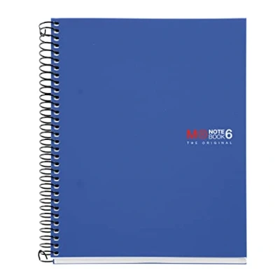 Afbeelding van Miquel Rius Basic Notitieboek, A5, 5 x 5, blauw