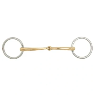 Image de BR Mors de Filet Soft Contact à Anneaux Courbé 12mm 14cm