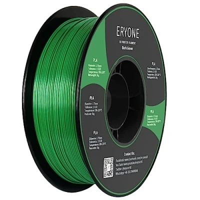Afbeelding van ERYONE PLA filament voor 3D printer, diameter 1,75 mm +/ 0,03 mm, 1 kg / spoel Donkergroen
