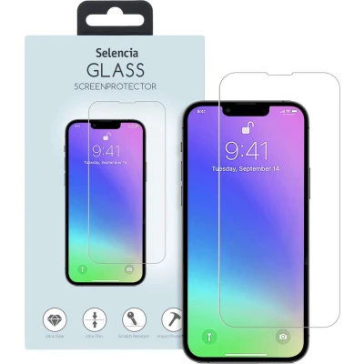 Afbeelding van Selencia Screenprotector Geschikt voor iPhone 13 Mini Tempered Glass Gehard Glas
