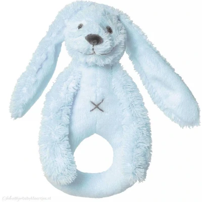 Afbeelding van Happy Horse Konijn Richie Rammelaar Blauw Baby cadeau