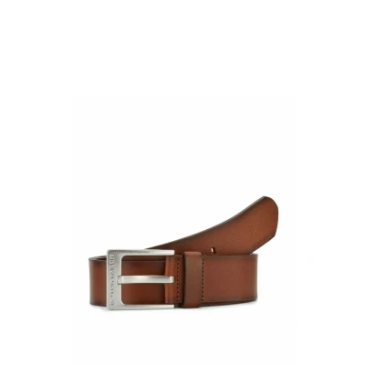 Afbeelding van TOM Tailor MIT LOGOPRÄGUNG Riem, Heren, Maat: 85, Light brown uni