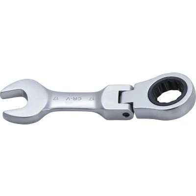 Afbeelding van BGS Ratel ringsteeksleutel kort knie 17 mm