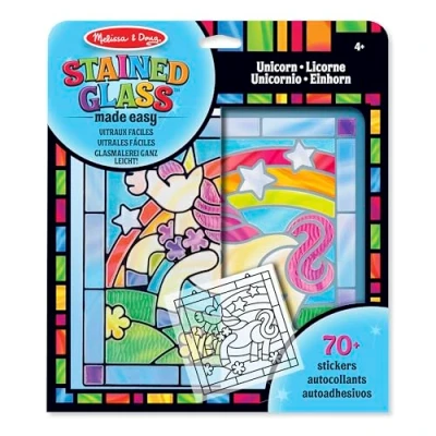 Afbeelding van Melissa &amp; Doug Glas in lood Knutselset Eenhoor
