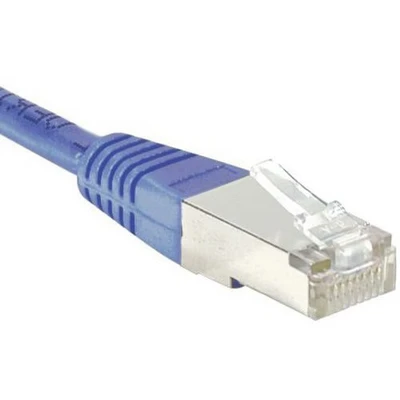 Afbeelding van Exertis Connect Patchkabel F/UTP, CAT.6, paars, 7,0 m met bijzonder smalle knikbeveiliging (S/UTP, CAT6, 7 m), Netwerkkabel
