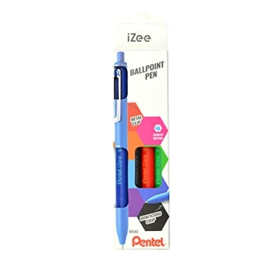 Afbeelding van Pentel, zz3_ARCHIV_Pen_to_pen, Intrekbare biros iZee, doos van 4, basiskleuren (Veelkleurig, 4 x)