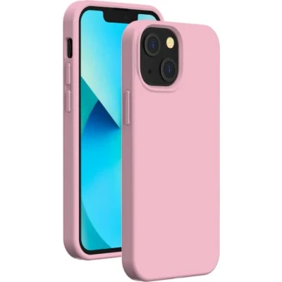 Afbeelding van Bigben Connected, Hoesje Geschikt voor Apple iPhone 13 mini Stijve siliconen Soft Touch, Lichtpaars