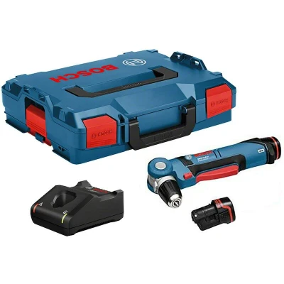 Image de BOSCH GWB 12V 10 Perceuse d&#039;angle sans fil 10,8V en L boxx 102 (2 x 2.0 Ah batterie + chargeur) 0601390908