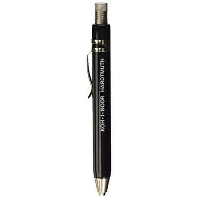 Afbeelding van Koh I Noor Mechanisch vulpotlood zwart met potloodslijper 3,2 mm 5358