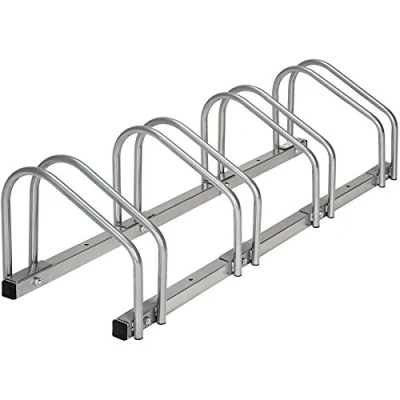 Afbeelding van tectake fietsenrek 4 fietsen Fietsenstandaard Fiets standaard staal stabiel 402378