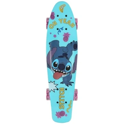 Afbeelding van DISNEY Stitch kinder skateboard 55cm, zonder pedalen, licht, STABILITEIT tot 50 kg.
