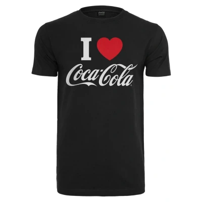 Afbeelding van Merchcode COCA COLA I LOVE COKE Tshirt print, Heren, Maat: 5XL, Black