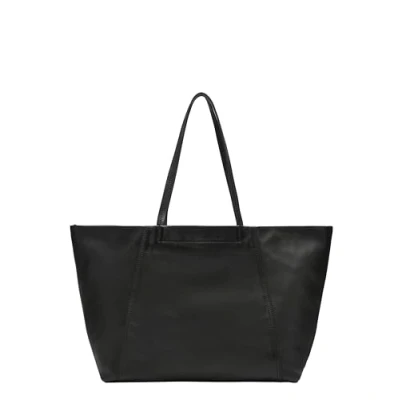 Afbeelding van Liebeskind Berlin L Chudy Sheep Natural Black Boodschappentas voor dames, zwart, zwart.