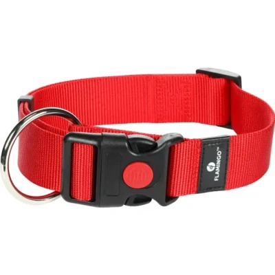 Afbeelding van Hond Halsband Ziggi Rood XL 55 75cm 40mm