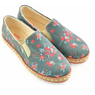 Afbeelding van GOBY Hibiscus Sneakers Schoenen Hoge kwaliteit Handmade Maat 35