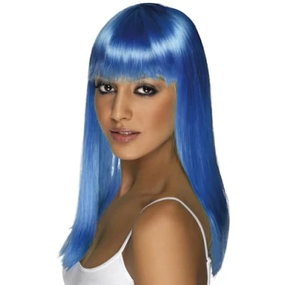 Afbeelding van Smiffys Glamourama Neon Pruik Blauw